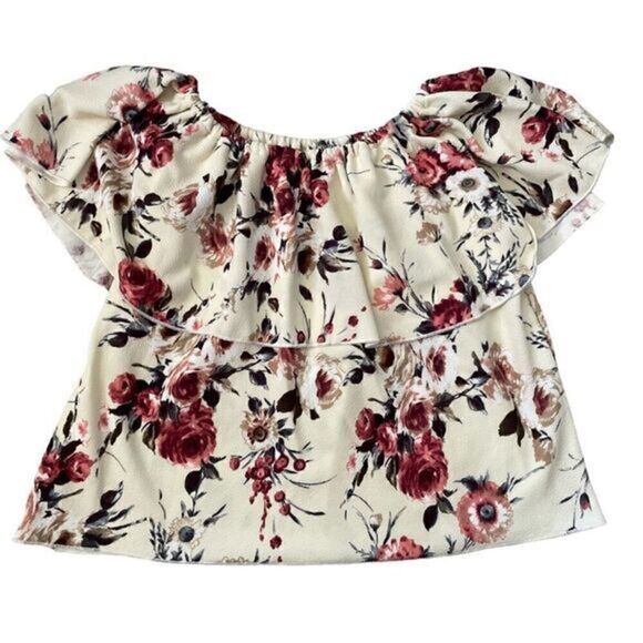 Floral Off Shoulder Tops - Picture 1 of 3